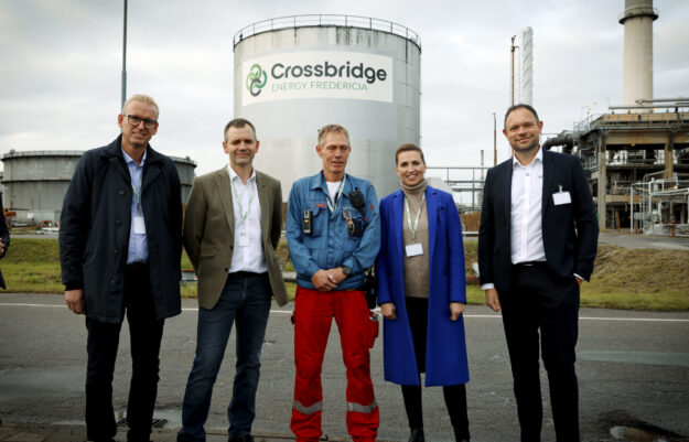 FREDERICIA.CROSSBRIDGE. Statsminister Mette Frederiksen besøger Crossbridge.