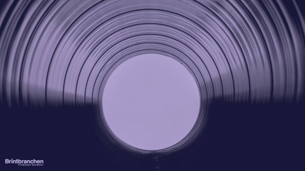 Hydrogen pipeline close up