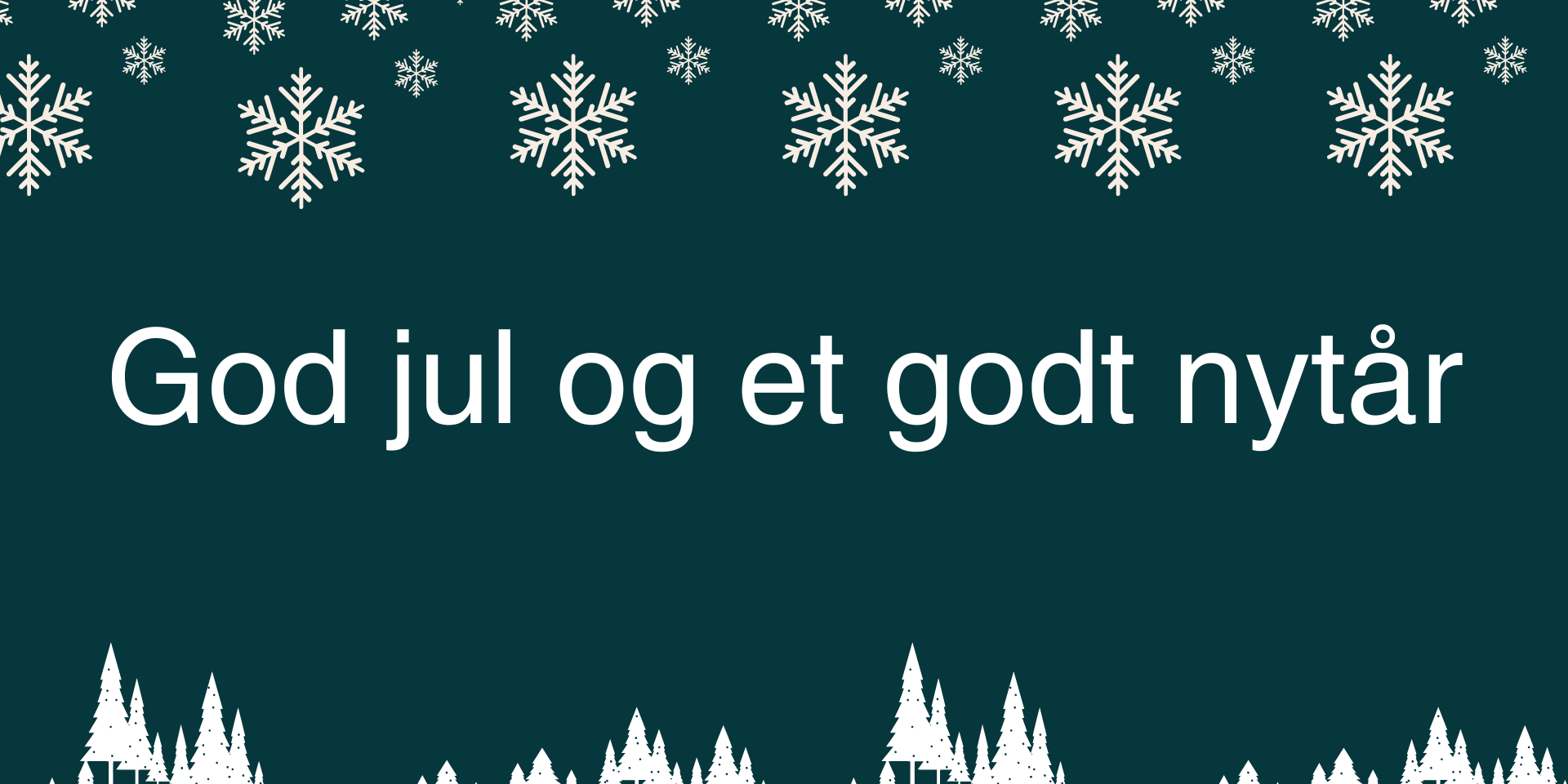 God jul og et godt nytår